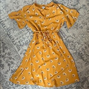 Floral Yellow Dress